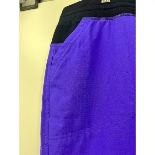 Title Nine Leggings Womens Large Purple Cropped Capri Drawstring Yoga Activewear