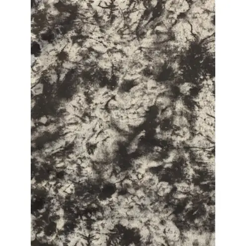 Black/Bead Tie Dye Tunic Tank Top Sleeveless Flowy Black Gray Sz M Size M