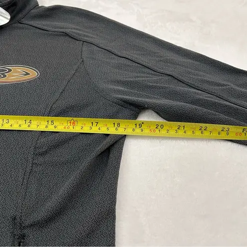 Levelwear Anaheim Ducks NHL Black Pacer Team Script Half Zip Jacket Womens M Size M