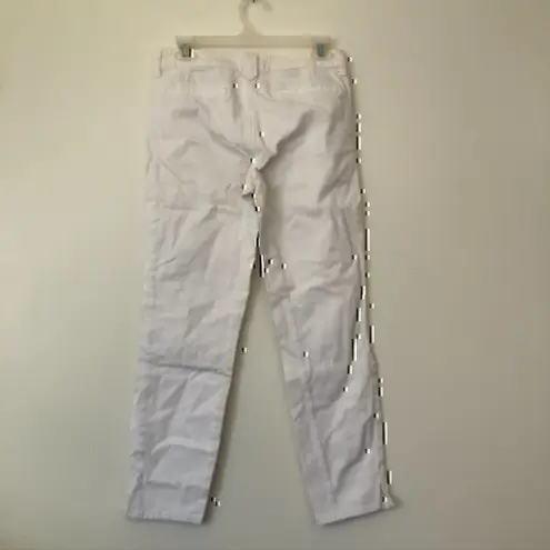 NOT YOUR DAUGHTERS NYDJ Solid White Cropped Crop Ankle Skinny Jeans 4 / 27"