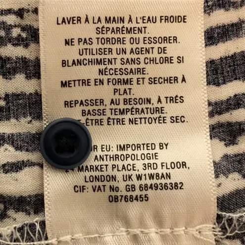 Holding Horses Anthropologie Sammie Print Long Sleeve Button Down Shirt Size 8