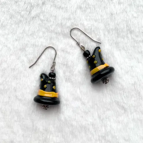 Handmade NEW Halloween Witch Hat Earrings