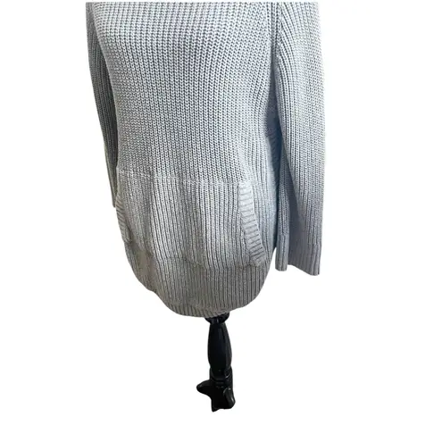 Ugg Realynn Sweater Pancho Size Small Kangaroo Pockets Gray Chunky Knit Cabin