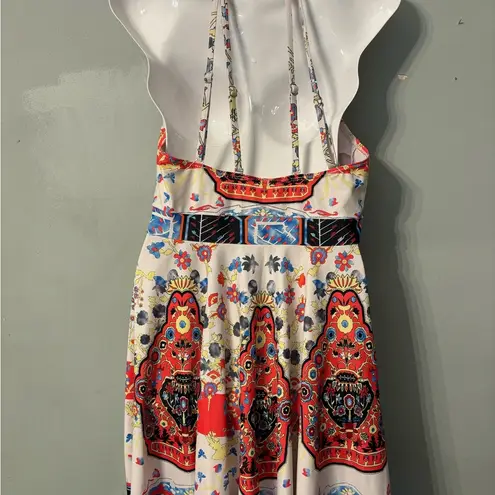 Source Unknown Multi-colored Boho printed sleeveless dress Size M