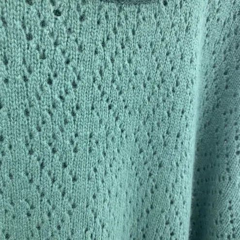 Allison Paige Size Lg Sweater Wool Angora Blend Long Sleeve Sage Green Women’s