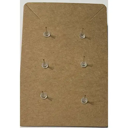 None Fabric Covered Button Earring Studs Plaid Cheetah