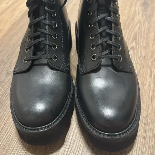 Grenson Women's Arden Leather mid calf Lace Up Boots