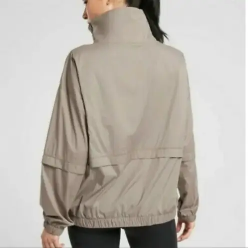 Athleta  Mortar Mushroom Run With It Half Zip Pullover