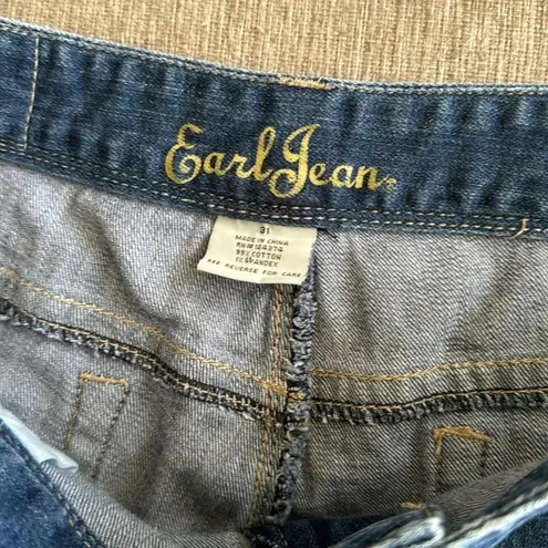 Earl jeans denim shorts size 31 cargo walking Bermuda Blue