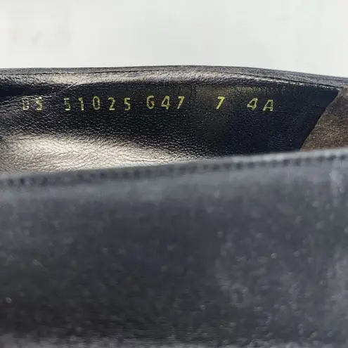 Salvatore Ferragamo Vintage Ferragamo Size 7 AAAA Pumps Heels Black Satin Bling Closed Toe Women’s