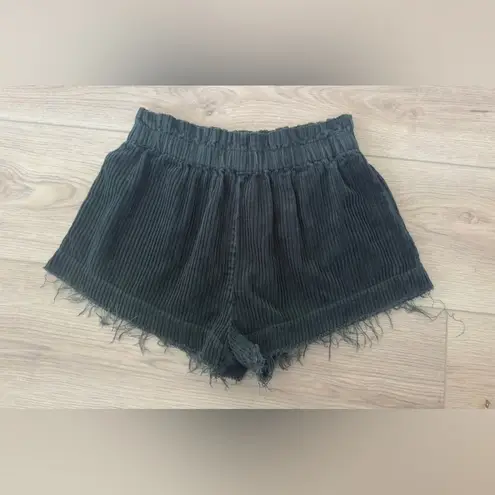 Urban Outfitters  Dark Green Corduroy High Waist Shorts