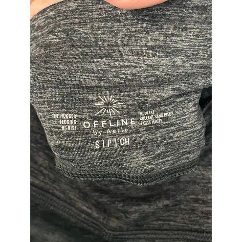 OFFLINE by Aerie Hi Rise Leggings with Pockets Heathered Gray Activewear SMALL