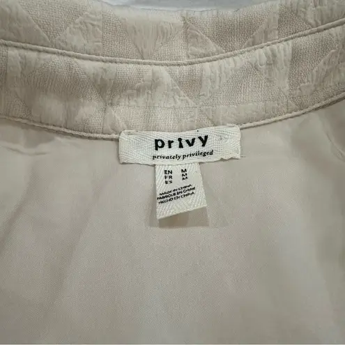 Privy Textured Jacket - Cream Medium, Women's