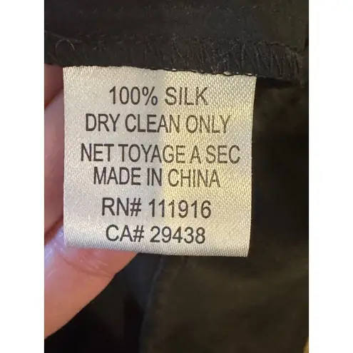 Yumi Kim Anthropologie Yumi‎ Kim Tank Top Women XS Black Beaded Silk Cami Cocktail Party