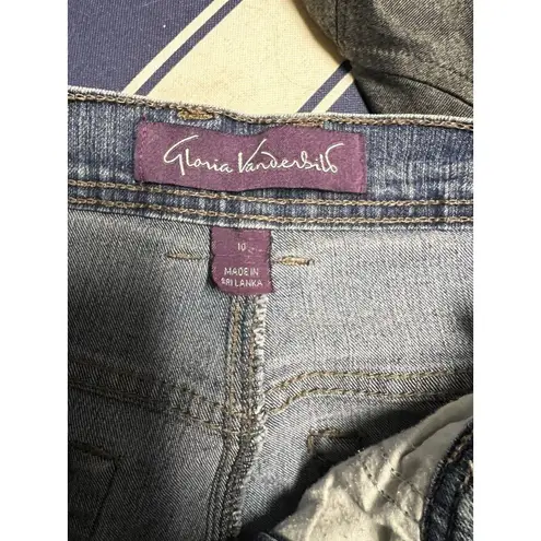 Gloria Vanderbilt BDE Gloria Vanderbilt Jeans Women’s Size 10 Blue Distressed High-Rise Straight