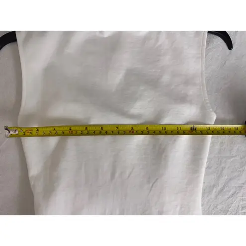 AQUA ‎ Bloomingdales White Bustier Tank Top Sleeveless Fitted XS