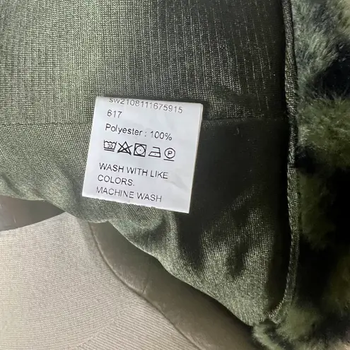 Boutique Faux Fur Checkered Vest