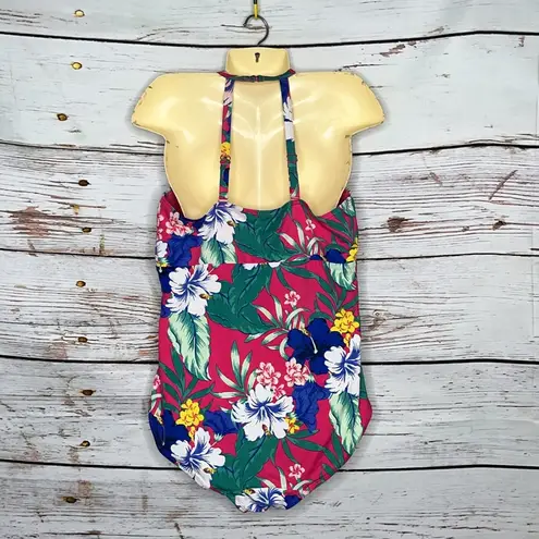 Cacique Swim by 20 Floral One Piece Lightly Lined No-Wire Bathing Suit Swimsuit