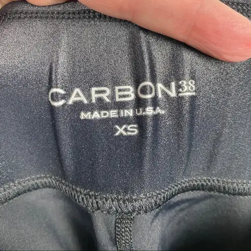 Carbon 38 Black Shimmer Leggings Sz.XS