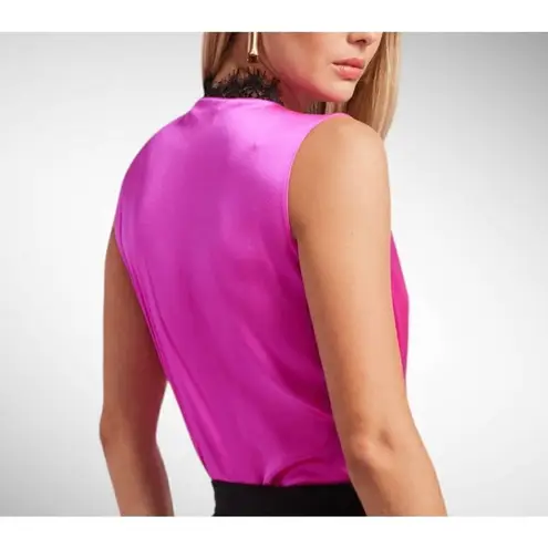 Generation Love 95% Silk Callie Lace Combo Tank in Black Size M