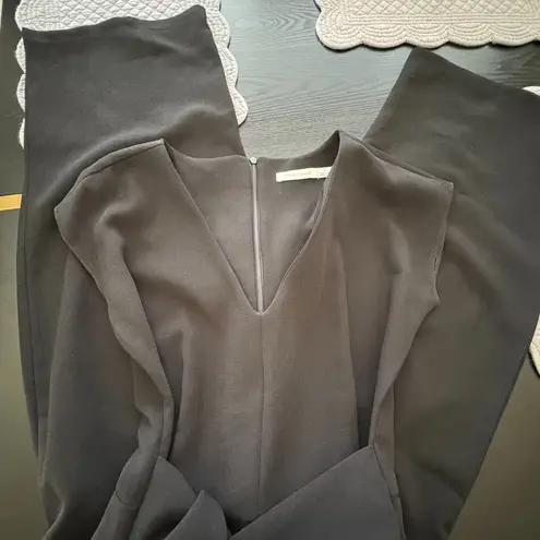 Bishop and Young Lenox Wide Leg Jumpsuit with Tie at Front Waist Black Size Small