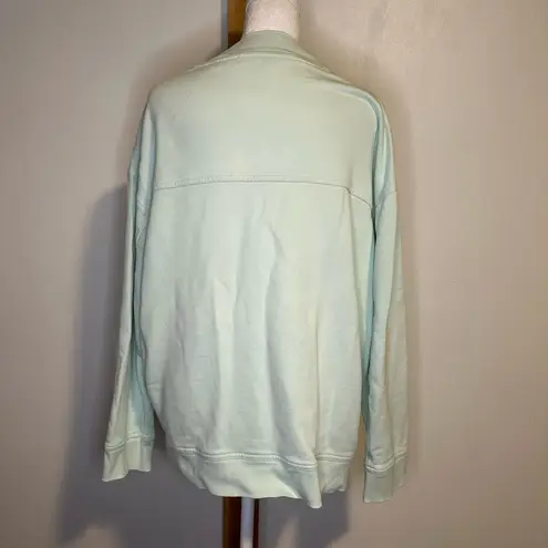 Vince . light seafoam blue long sleeve cotton cardigan size M