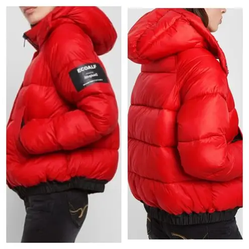 Desigual x Ecoalf Women’s Limited Edition Short Hooded Puffer Jacket Size US XS