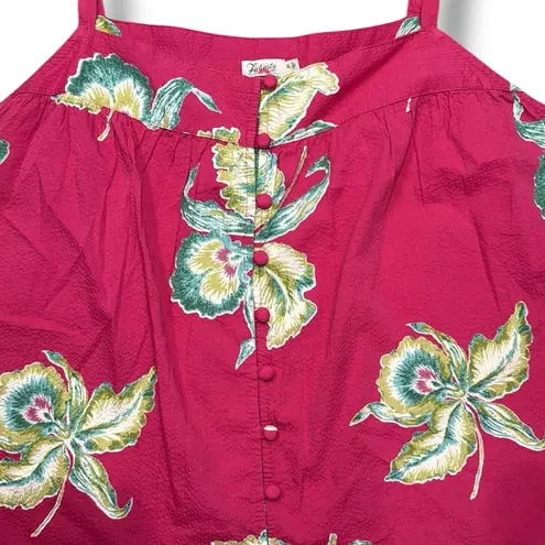 Faherty ‎ Marina Seersucker Top Size XL