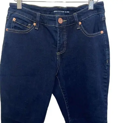 INC Denim International Concepts Womens Mid Rise Skinny Denim Jeans Dark Wash Sz Blue Size 4
