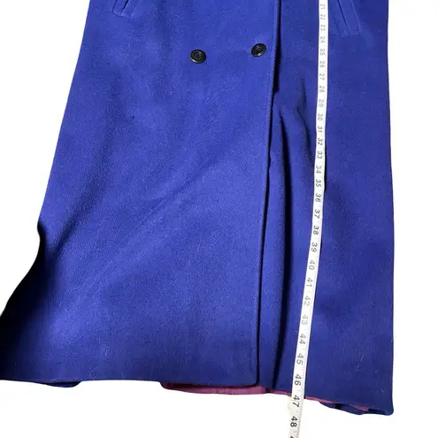 Vintage Portrait 100% Pure Wool Royal Blue Double