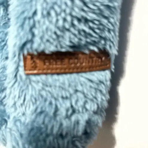 Free Country Blue Warm Cozy Fleece Zip Jacket