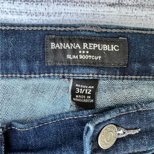 Banana Republic  Slim Bootcut Dark Wash Jeans Size 12