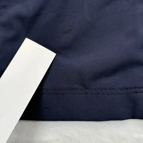 Zenergy by Chico's Trench Coat Lightweight Full Zip Jacket Blue Size S READ