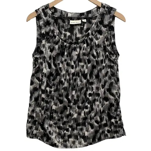 Studio Works  Gray & Black Leopard Tank Small