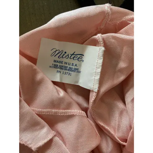 Mistee Womens Vintage Nightgown Pink Long Length USA Size M