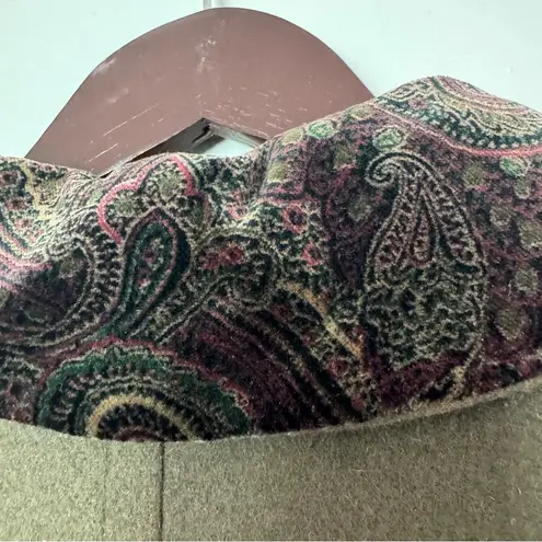 VINTAGE Donny Brook • 100% Wool Coat • 8P • Made in Russia • Green Paisley