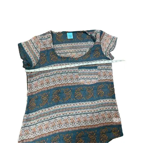 H.I.P. happening In the present Floral Med Sheer Blouse size medium