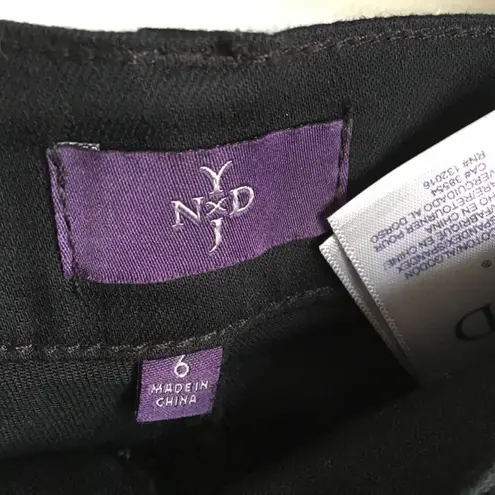 NYDJ Bella Colored Straight Leg Stretch Crop Jean Womens Size 6 BLACK M7…