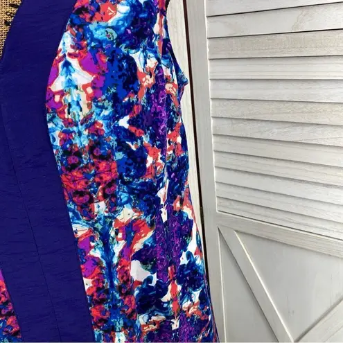 Marc New York Watercolor Print Sleeveless Shift Day Dress Purple Multi 12