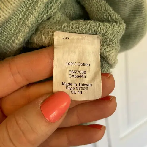 J. Crew light green crewneck sweatshirt size medium