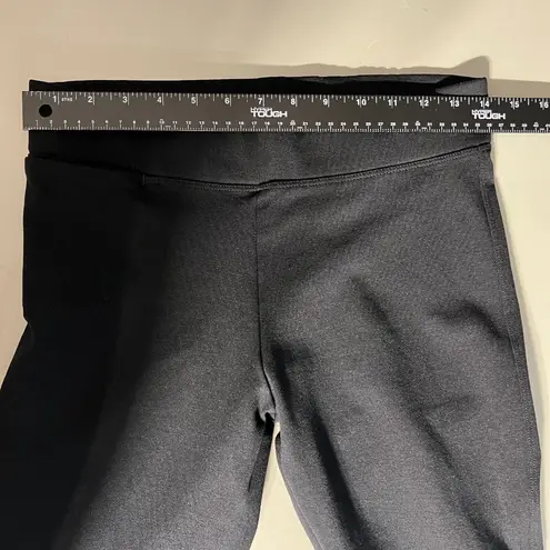 American Giant Pants Womens 4 Black No BS Kick Flare Crop Pull On Ponte Knit