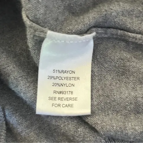 Workshop Republic Clothing Drawstring Cotten Hoodie Sweatshirt Grey Small