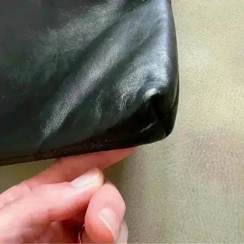 RUTH SALTZ Faux leather bag Vintage Monogrammed H Black