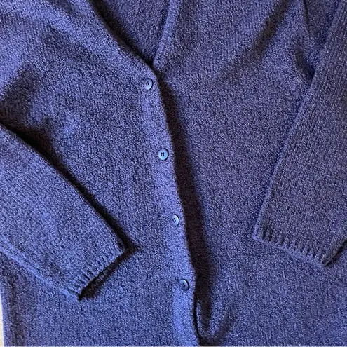 90s Lauren Brooke Womens S Cardigan Deep Purple Essential Lagenlook Vintage