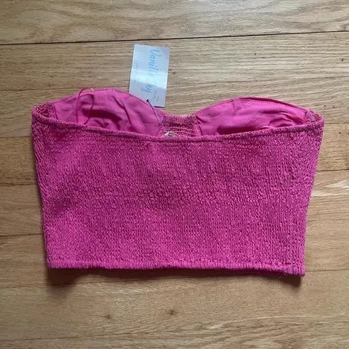Vibrant Pink Textured Bandeau