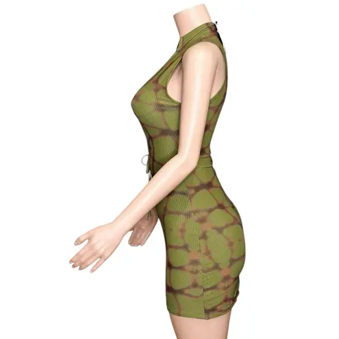 With Jean WITH JÉAN Amethyst Mini Dress, Web Print, Small