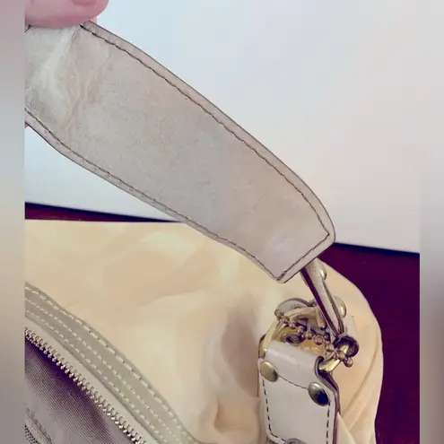 Coach  Vintage ‘05 Scribble C Demi Hobo Bag- Yellow/Cream - Image 10