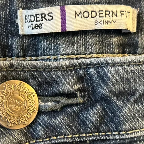 Riders By Lee Modern Fit Skinny Jeans Dark Wash Women's Size 12 Medium