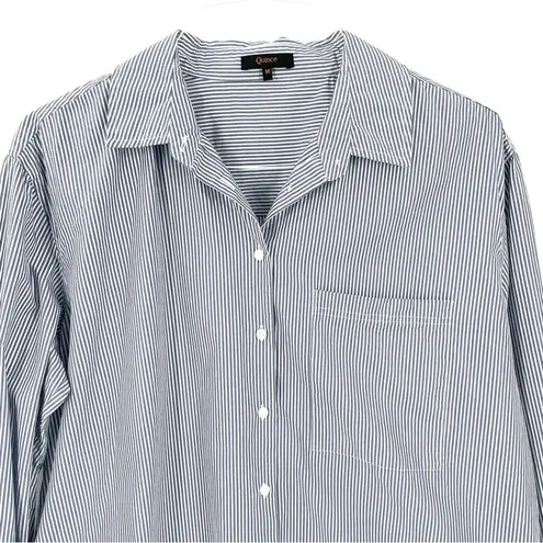 Quince  100% Organic Cotton Poplin Long Sleeve Boyfriend Button Down Casual Shirt