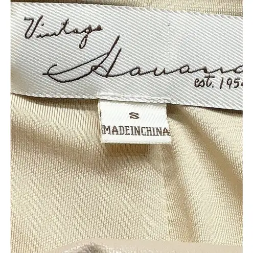 Vintage Havana Cream Vegan Leather Leggings NWT Small